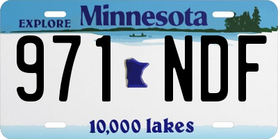 MN license plate 971NDF