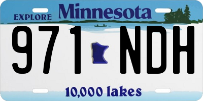 MN license plate 971NDH