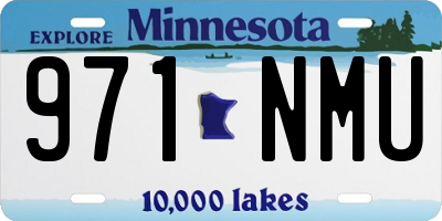 MN license plate 971NMU