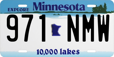 MN license plate 971NMW