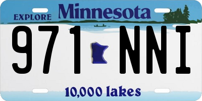 MN license plate 971NNI