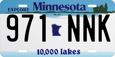 MN license plate 971NNK