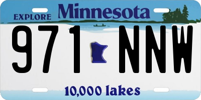 MN license plate 971NNW