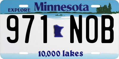 MN license plate 971NOB