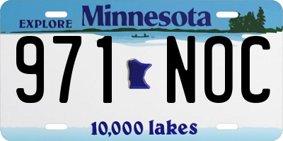 MN license plate 971NOC