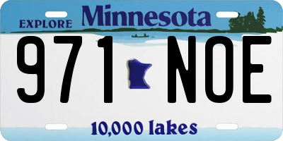 MN license plate 971NOE