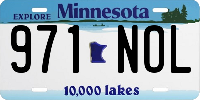 MN license plate 971NOL