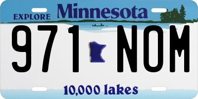 MN license plate 971NOM