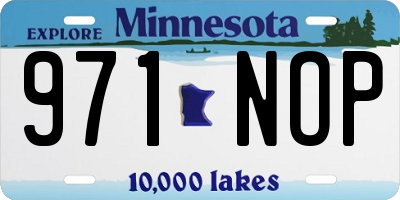 MN license plate 971NOP