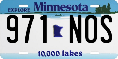 MN license plate 971NOS
