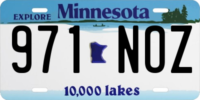 MN license plate 971NOZ