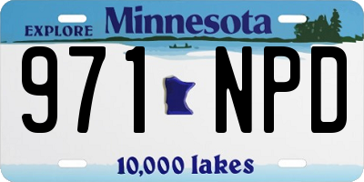 MN license plate 971NPD