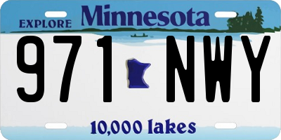 MN license plate 971NWY