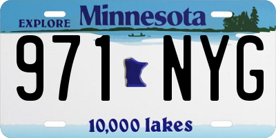 MN license plate 971NYG