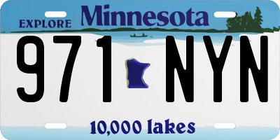 MN license plate 971NYN