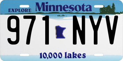 MN license plate 971NYV