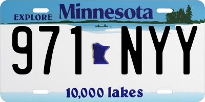 MN license plate 971NYY
