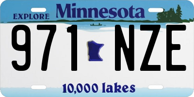 MN license plate 971NZE