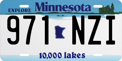 MN license plate 971NZI