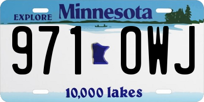 MN license plate 971OWJ