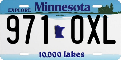 MN license plate 971OXL