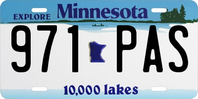 MN license plate 971PAS