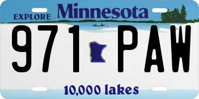 MN license plate 971PAW