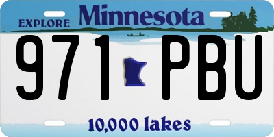 MN license plate 971PBU