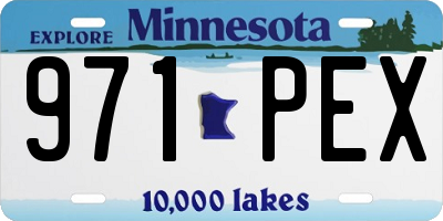 MN license plate 971PEX