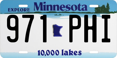 MN license plate 971PHI