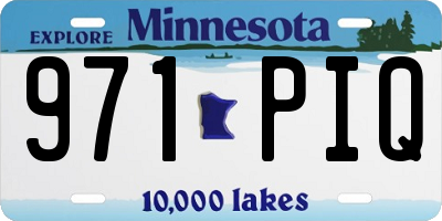 MN license plate 971PIQ