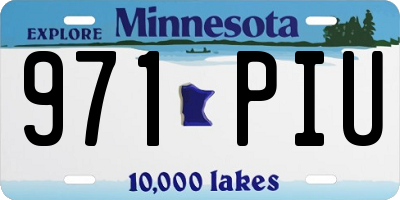 MN license plate 971PIU