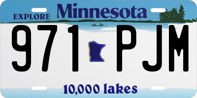 MN license plate 971PJM