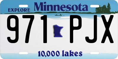 MN license plate 971PJX