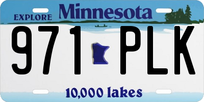 MN license plate 971PLK