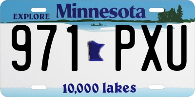 MN license plate 971PXU