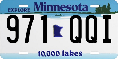 MN license plate 971QQI