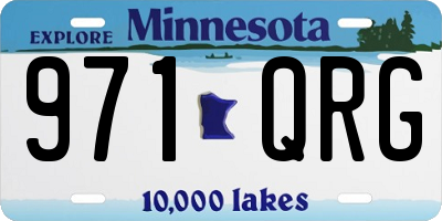 MN license plate 971QRG