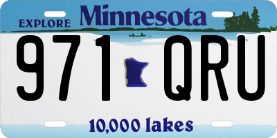 MN license plate 971QRU