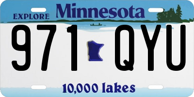 MN license plate 971QYU