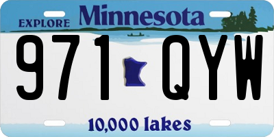 MN license plate 971QYW