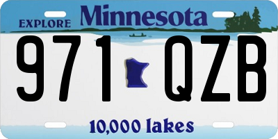MN license plate 971QZB