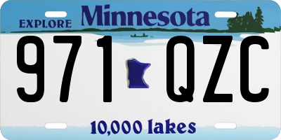 MN license plate 971QZC