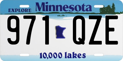 MN license plate 971QZE