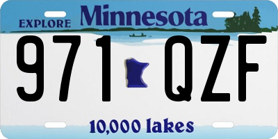 MN license plate 971QZF