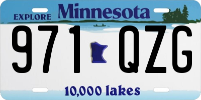 MN license plate 971QZG