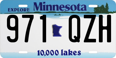 MN license plate 971QZH