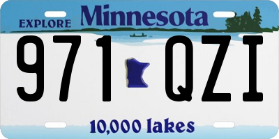 MN license plate 971QZI