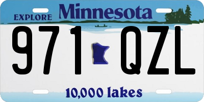 MN license plate 971QZL