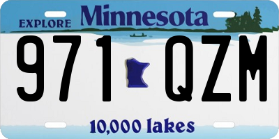 MN license plate 971QZM